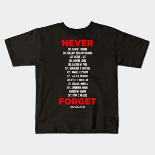 Never Forget 13 Fallen Soldiers Kids T-Shirt